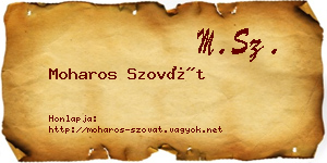 Moharos Szovát névjegykártya
